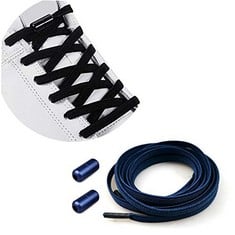 40 X NO TIE ELASTIC SHOELACES WITH METAL BUCKLES SHOE LACES FOR KIDS / ADULTS SNEAKERS - SHOELACES REPLACEMENTS - UNIVERSAL SHOELACE-ELASTIC RUNNING SHOE LACES METAL LOCK TIELESS SHOELACES FOR ALL SH