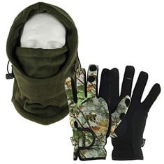 QTY OF ASSORTED ITEMS TO INCLUDE DNA COLD WEATHER CARP FISHING FLEECE SNOOD WITH GLOVES - MEDIUM - RRP £350: LOCATION - B