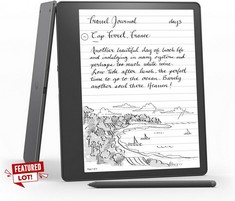 16GB KINDLE SCRIBE, DIGITAL NOTEBOOK WITH PREMIUM PEN, ALL IN ONE, 10.2" 300 PPI PAPERWHITE DISPLAY, MODEL NUMBER 840080554570 , SEALED UNIT  RRP £360: LOCATION - A