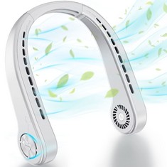 17 X NINETINGEL PORTABLE BLADELESS NECK FAN,FOR INDOOR OUTDOOR TRAVELLING,USB RECHARGEABLE PERSONAL FAN FOR WOMEN, RECHARGEABLE, HEADPHONE DESIGN,3 SPEEDS OPERATED ADJUSTABLE - TOTAL RRP £141: LOCATI