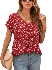 QTY OF ASSORTED ITEMS TO INCLUDE YOMMAY BLOUSES FOR WOMEN V NECK RED 3X-LARGE - RRP £350: LOCATION - C