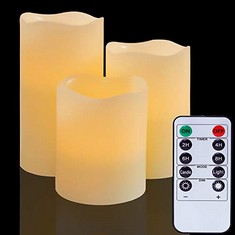 QTY OF ASSORTED ITEMS TO INCLUDE FLAMELESS CANDLES WITH REOTE CONTROL - RRP £310: LOCATION - C