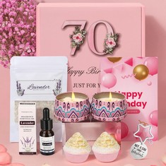 QTY OF ASSORTED ITEMS TO INCLUDE 70TH HAPPY BIRTHDAY JUST FOR YOU GIFT - RRP £350: LOCATION - D