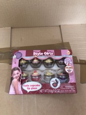 QTY OF ASSORTED ITEMS TO INCLUDE STYLE GIRLZ CUTIE CUPCAKE LIP GLOSS - RRP £310: LOCATION - D