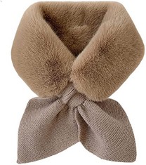QTY OF ADULT CLOTHING TO INCLUDE IDAHSOR WOMEN WINTER FUR SCARF COFFEE FLUFFY - RRP £250: LOCATION - D