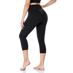 QTY OF ADULT CLOTHING TO INCLUDE ACTINPUT CAPRI LEGGINGS FOR WOMEN HIGH WAISTED TUMMY CONTROL 1PC BLACK L-XL: LOCATION - D