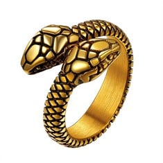 QTY OF JEWELLERY TO INCLUDERICHSTEEL SNAKE RING GOLD - RRP £284: LOCATION - E