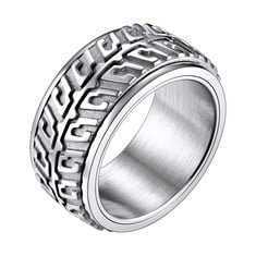 QTY OF JEWELLERY TO INCLUDE RICHSTEEL SPINNER RINGS FOR ANXIETY STAINLESS STEEL SILVER - RRP £138: LOCATION - E