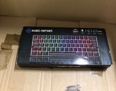 QTY OF KEYBOARDS TO INCLUDE  MAGIC REFINER RGB - RRP £103: LOCATION - F