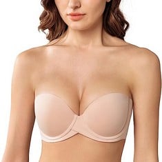 QTY OF CLOTHING TO INCLUDE MELENECA WOMEN HEAVY PADDED MULTIWAY BRA BEIGE 34B - RRP £300: LOCATION - F