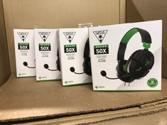 4X TURTLE BEACH RECON 50X WIRED XBOX GAMING HEADSET: LOCATION - RACK A