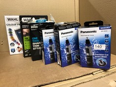 QTY OF ITEMS TO INCLUDE PANASONIC NOSE & FACIAL HAIR TRIMMER: LOCATION - RACK A