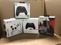 QTY OF ITEMS TO INCLUDE XBOX ROBOT WHITE WIRELESS CONTROLLER: LOCATION - RACK A