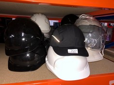 QTY OF ITEMS TO INCLUDE JSP HARD HAT IN BLACK ADJUSTABLE SIZE: LOCATION - RACK F