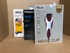 QTY OF ITEMS TO INCLUDE WAHL MAGIC CLIP CLIPPER, 0.59 KG: LOCATION - RACK A