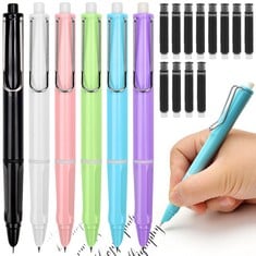 29 X XINRONG 4PCS RETRACTABLE FOUNTAIN PEN, PRESS TYPE REFILLABLE INK WRITING PEN, SMOOTH AND LONG-LASTING, SOFT NON-SLIP GRIP, RETRACTABLE PEN FOR WRITING, PAINTING, SCHOOL, OFFICE - TOTAL RRP £175: