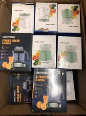 QTY OF ITEMS TO INCLUDE LUUKMONDE CITRUS JUICER: LOCATION - F