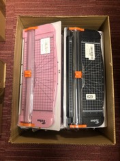 QTY OF ITEMS TO INCLUDE FIBRON PAPER CUTTER: LOCATION - F