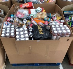 PALLET OF ASSORTED FOOD ITEMS TO INCLUDE PEPSI MAX   - SOME ITEMS MAY BE PAST BB DATE: LOCATION - MIDDLE FLOOR(COLLECTION OR OPTIONAL DELIVERY AVAILABLE)