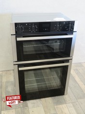 NEFF N50 INTEGRATED ELECTRIC DOUBLE OVEN MODEL HB5D20F0 RRP £899: LOCATION - FRONT FLOOR(COLLECTION OR OPTIONAL DELIVERY AVAILABLE)