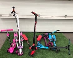 SELECTION OF KIDS SCOOTERS : LOCATION - FLOOR(COLLECTION OR OPTIONAL DELIVERY AVAILABLE)