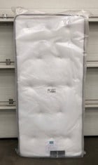 LITTLE HOME AT JOHN LEWIS 15CM DEEP OPEN TUFTED MATTRESS APPROX SIZE 90 X 190CM RRP £349: LOCATION - FRONT FLOOR(COLLECTION OR OPTIONAL DELIVERY AVAILABLE)