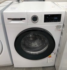 BOSCH SERIE 4 FREESTANDING WHITE WASHING MACHINE MODEL WGG04409GB RRP £499: LOCATION - FRONT FLOOR(COLLECTION OR OPTIONAL DELIVERY AVAILABLE)