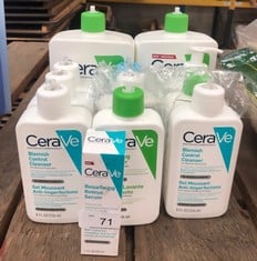 QTY OF ASSORTED CERAVE ITEMS TO INCLUDE CERAVE FOAMING CLEANSER - COLLECTION ONLY - LOCATION RIGHT RACK
