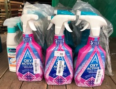 QTY OF CLEANING LIQUIDS TO INCLUDE OXY ACTIVE FABRIC STAIN REMOVER - COLLECTION ONLY - LOCATION RIGHT RACK