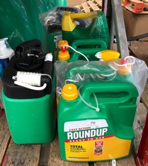 QTY OF GARDEN LIQUIDS TO INCLUDE ROUNDUP WEED KILLER 3L - COLLECTION ONLY - LOCATION RIGHT RACK