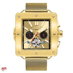 GAMAGES OF LONDON LIMITED EDITION HAND ASSEMBLED ASTUTE AUTOMATIC GOLD £720 SKU:GA1632: LOCATION - A RACK