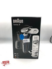 BRAUN SERIES 7 70-B7850CC ELECTRIC SHAVER WITH 2 EASYCLICK ATTACHMENTS, SMARTCARE CENTER, BLUE.: LOCATION - B RACK