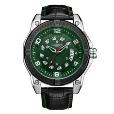 GAMAGES OF LONDON LIMITED EDITION HAND ASSEMBLED ADVENTURER AUTOMATIC GREEN STEEL £705 SKU:GA1653: LOCATION - A RACK