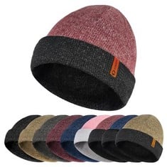 36 X SUKEEN KNIT BEANIE HAT, SOFT & STRETCHY, WOMEN'S MEN'S ACCESSORIES, BRIMLESS CAP ROLLED CUFF RETRO FASHION WITH ADJUSTABLE,UNISEX GIFTS - TOTAL RRP £210: LOCATION - A RACK