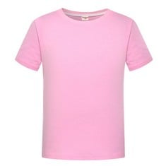 15 X GIRLS KIDS TEE 100% COTTON T-SHIRTS BOY GIRL TOP FOR 3-13 YEARS (PINK,12-13 YEARS,12 YEARS,13 YEARS) - TOTAL RRP £195: LOCATION - B RACK