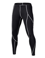 45 X BUYKUD YOUTH BOYS' COMPRESSION BASE LAYER SPORTS TIGHTS LEGGINGS, WHITE, 12-13YRS(WAIST: 22-25) - TOTAL RRP £337: LOCATION - B RACK
