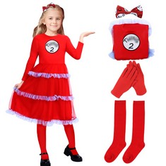 13 X CULTURE PARTY THING 1 COSTUME GIRLS THING 1 DRESS WORLD BOOK DAY COSTUME FANCY DRESS FOR KIDS AND GIRLS - TOTAL RRP £143:: LOCATION - C RACK