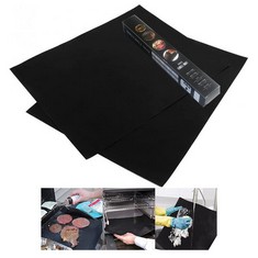 51 X SNOW YEE OVEN LINERS FOR FAN ASSISTED OVENS, 2 PIECES OF OVEN LINER AND MADE BY PREMIUM QUALITY OF TEFLON FOR HIGH-TEMPERATURE RESISTANT AND NON-STICK WITH PACKAGE BOX, BLACK - TOTAL RRP £340: L
