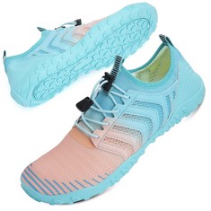 QTY OF SHOES TO INCLUDE WATER SHOES. TEAL BLUE. UK 3.5. EU 36.: LOCATION - F RACK