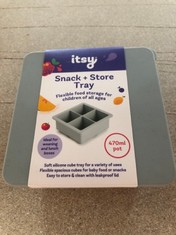 42 X SNACK AND STORE TRAY. GREY. TOTAL RRP £157: LOCATION - F RACK