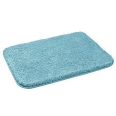 4 X TIRISMART RUGS LIVING ROOM RUGS FOR BEDROOM AREA RUGS WASHABLE SOFT NO SLIP NON SHEDDING SUITABLE SOFA COFFEE TABLE HALLWAY TUB DOORWAYS BLUE,110 X 60 CM - TOTAL RRP £77: LOCATION - F RACK