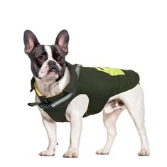 QTY OF ASSORTED ITEMS TO INCLUDE DOG WATERPROOF COAT. L. KHAKI. : LOCATION - F RACK