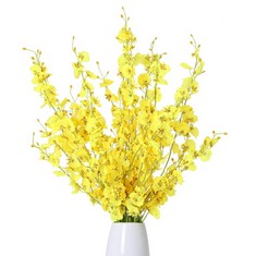 8 X ARTIFICIAL YELLOW FLOWERS. TOTAL RRP £110: LOCATION - F RACK