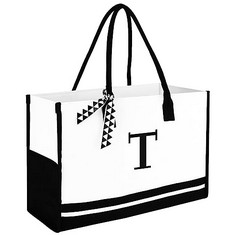 QTY OF ASSORTED ITEMS TO INCLUDE CANVAS TOTE BAG. BLACK/WHITE. TOTAL RRP £270: LOCATION - F RACK