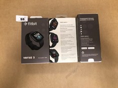 3 X FITBIT VERSA 3 HEALTH & FITNESS SMARTWATCH WITH GPS, 24/7 HEART RATE, VOICE ASSISTANT & UP TO 6+ DAYS BATTERY, BLACK / BLACK.: LOCATION - J2