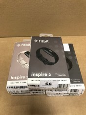 5 X FITBIT INSPIRE 2 HEALTH & FITNESS TRACKER, 24/7 HEART RATE & UP TO 10 DAYS BATTERY, BLACK.: LOCATION - J2