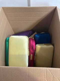 1 X BOX OF ASSORTED WOMEN'S CLUTCH BAGS