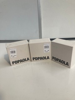 3 X BOXES OF PDPAOLA JEWELLERY TO INCLUDE A NECKLACE