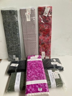 6 X ASSORTED FABRIC BOLTS TO INCLUDE WILD WAVES IN MAGENTA