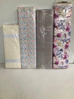 4 X FABRIC BOLTS TO INCLUDE 229CM MOSCOW WHITE